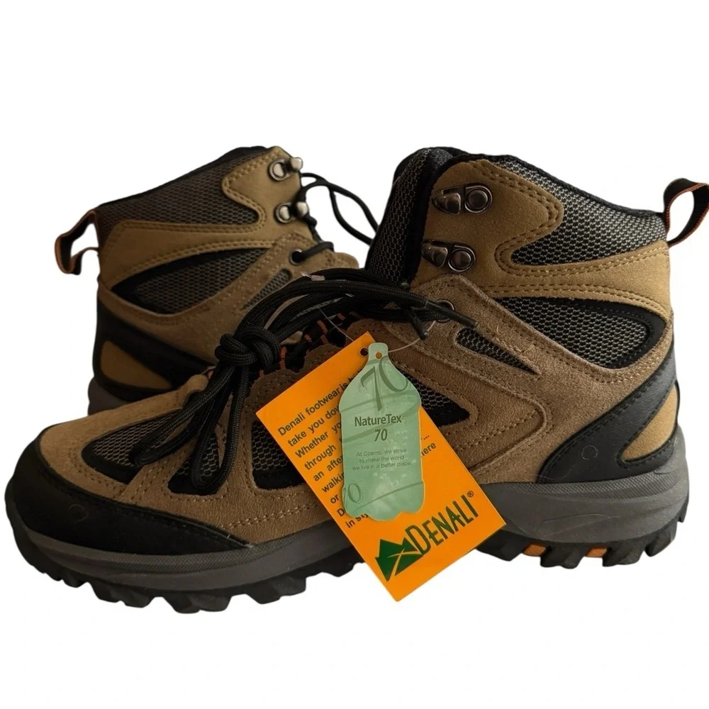 Denali NWT Men's Outback Hiking Boots Brown/Black #A17U159E-3 Size:8
